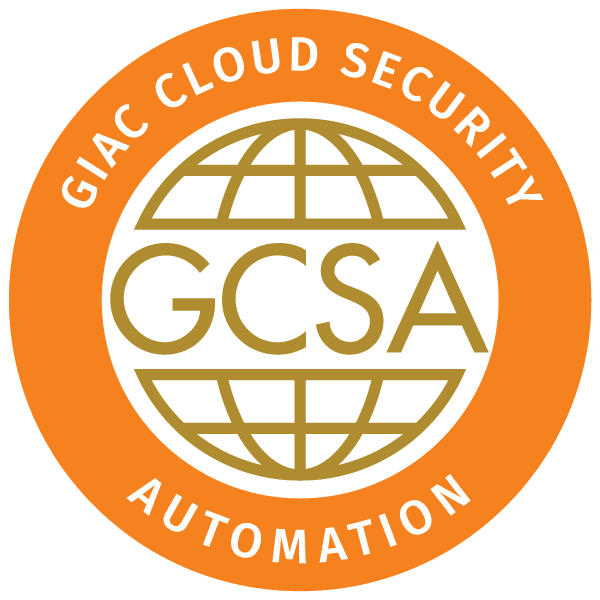 GIAC Cloud Security Automation Certification (GCSA)